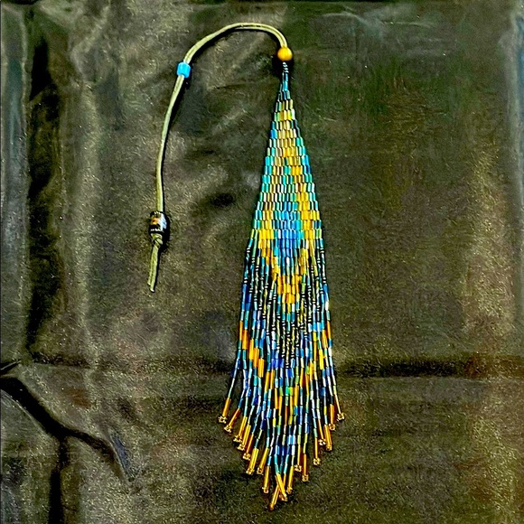 Bohemian Vintage Chic Glass Beaded Hair Piece - Picture 1 of 4
